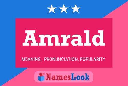 Amrald Name Poster