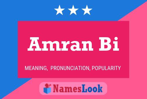 Amran Bi Name Poster