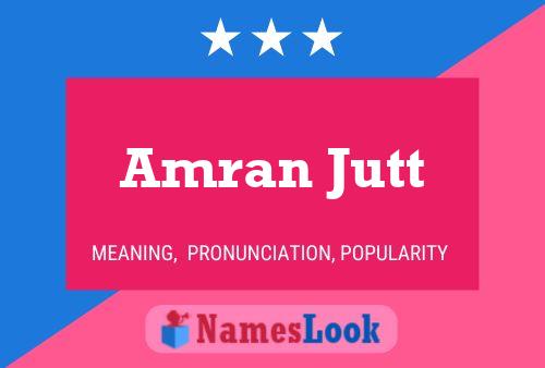 Amran Jutt Name Poster