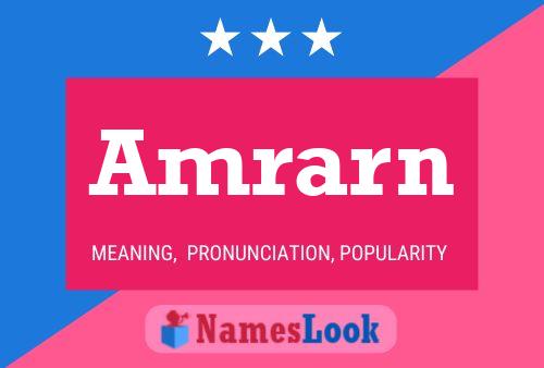 Amrarn Name Poster