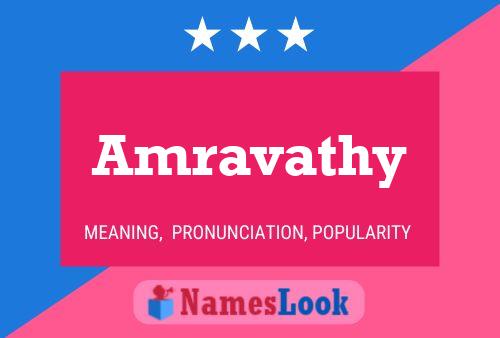 Amravathy Name Poster