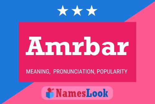 Amrbar Name Poster