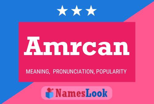 Amrcan Name Poster