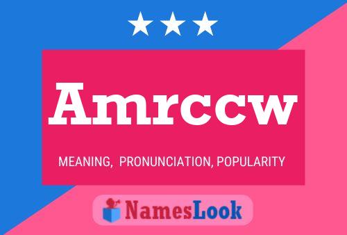 Amrccw Name Poster