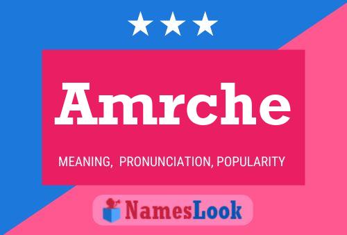 Amrche Name Poster