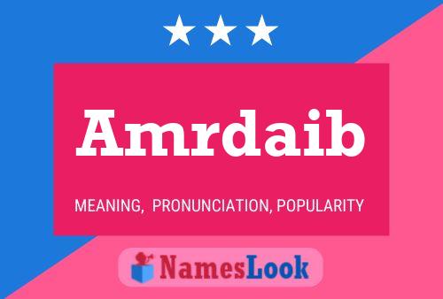 Amrdaib Name Poster