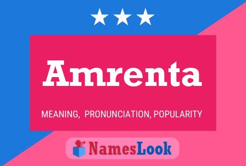 Amrenta Name Poster