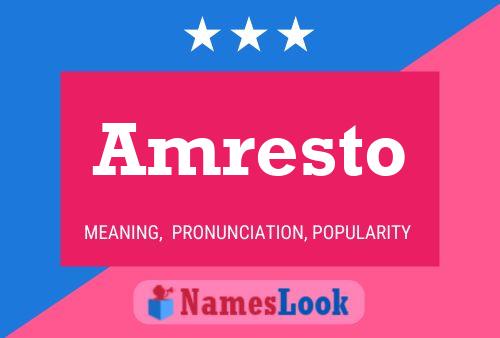 Amresto Name Poster