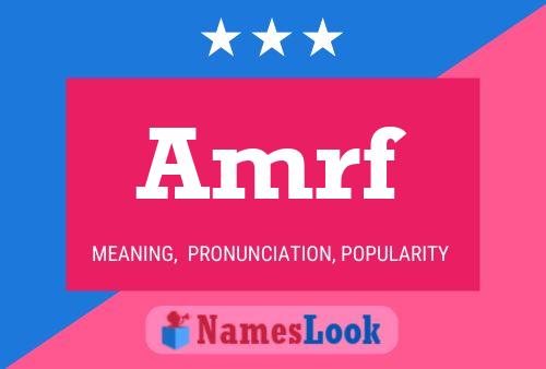 Amrf Name Poster