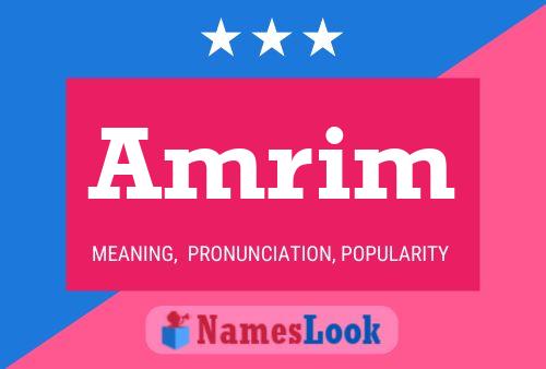 Amrim Name Poster