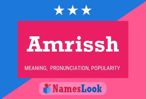 Amrissh Name Poster