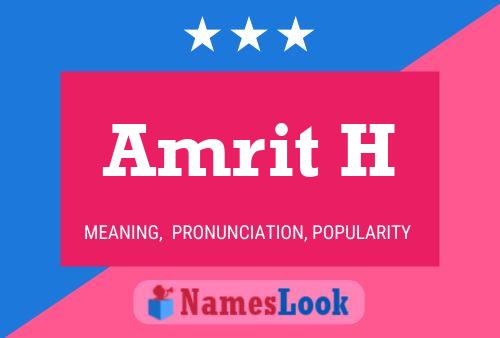 Amrit H Name Poster