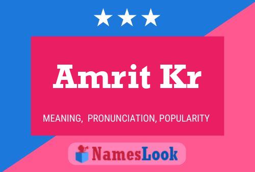 Amrit Kr Name Poster