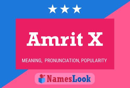 Amrit X Name Poster