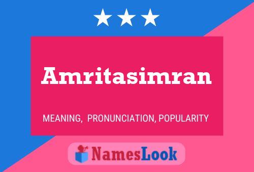 Amritasimran Name Poster