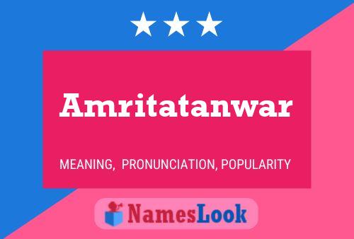 Amritatanwar Name Poster