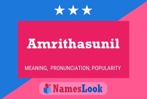 Amrithasunil Name Poster