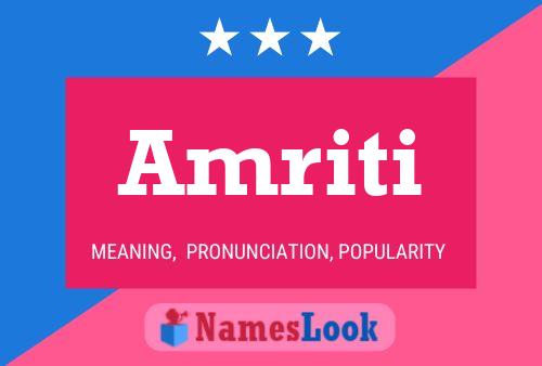 Amriti Name Poster