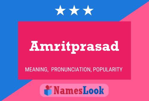 Amritprasad Name Poster