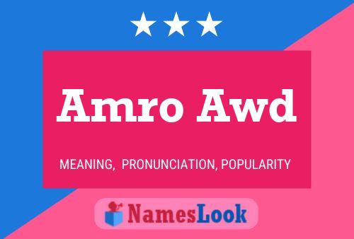 Amro Awd Name Poster