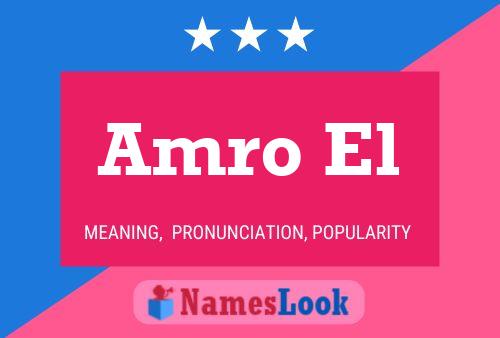 Amro El Name Poster