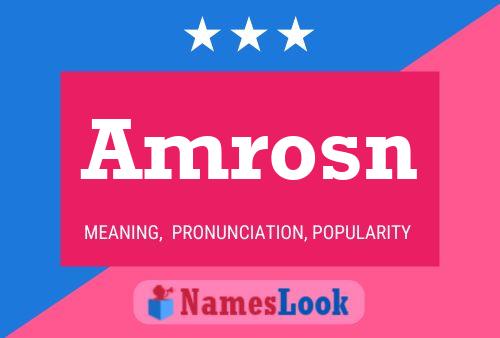 Amrosn Name Poster