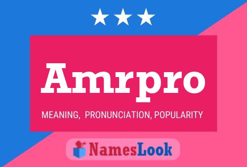 Amrpro Name Poster