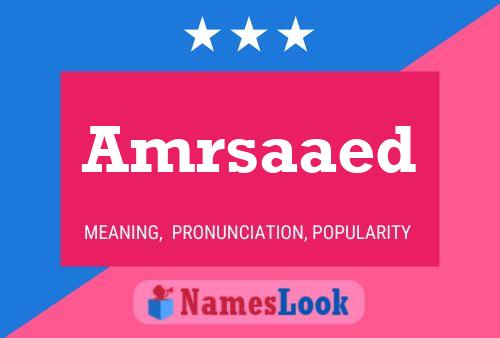 Amrsaaed Name Poster