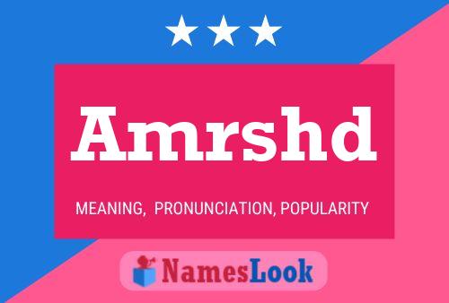 Amrshd Name Poster