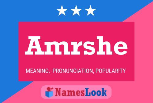 Amrshe Name Poster