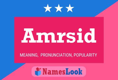 Amrsid Name Poster