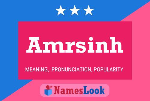 Amrsinh Name Poster