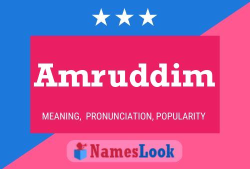 Amruddim Name Poster