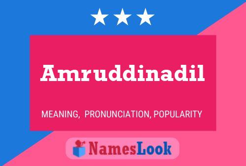 Amruddinadil Name Poster