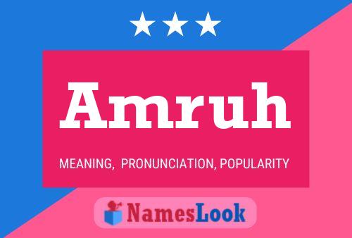 Amruh Name Poster