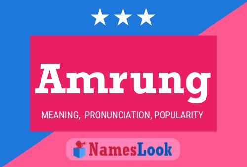 Amrung Name Poster