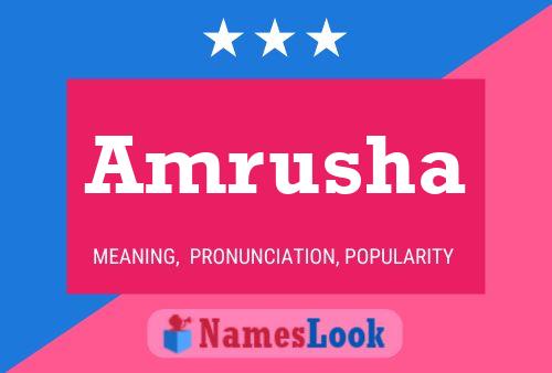 Amrusha Name Poster