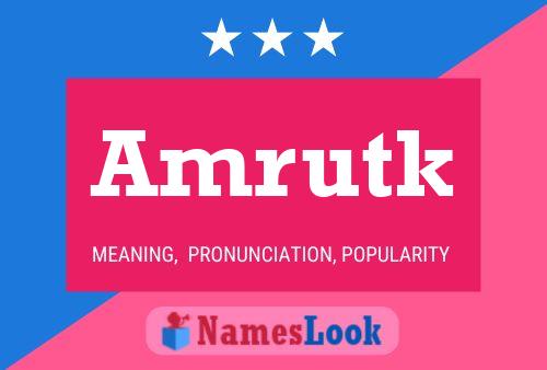 Amrutk Name Poster