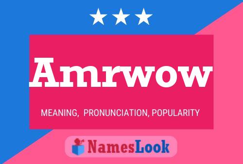 Amrwow Name Poster