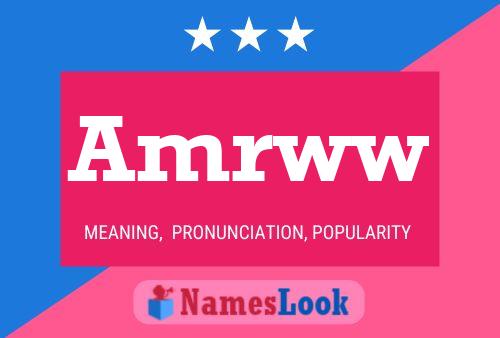 Amrww Name Poster