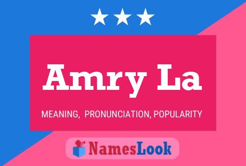 Amry La Name Poster