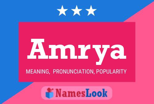 Amrya Name Poster