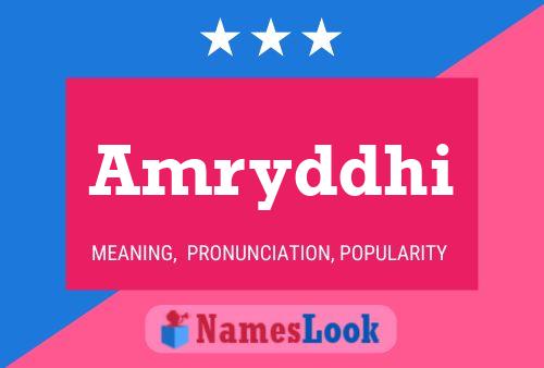 Amryddhi Name Poster