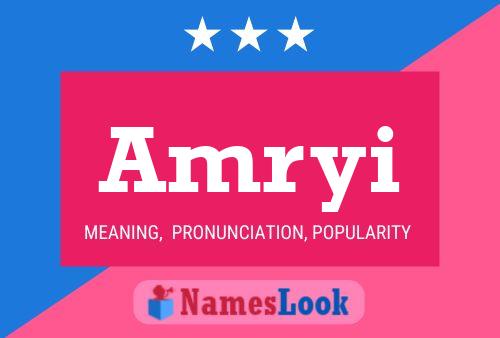 Amryi Name Poster