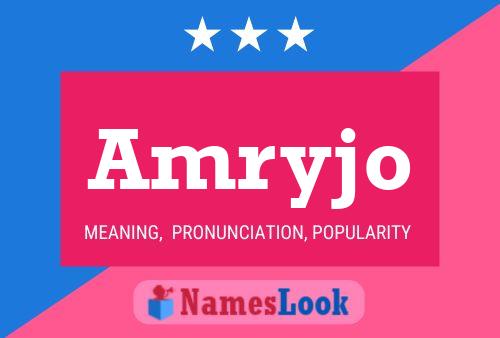 Amryjo Name Poster