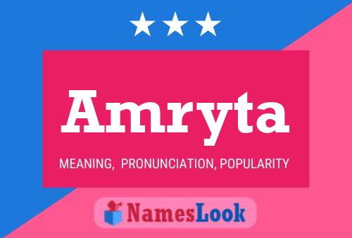 Amryta Name Poster