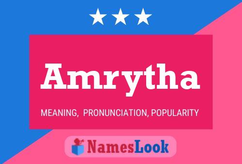 Amrytha Name Poster