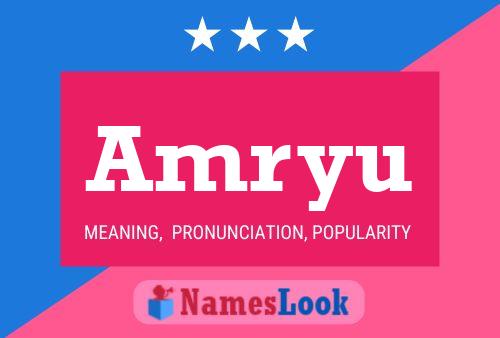 Amryu Name Poster