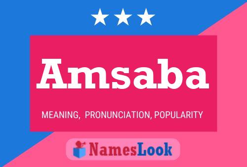 Amsaba Name Poster