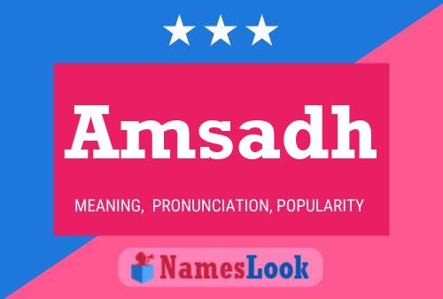 Amsadh Name Poster